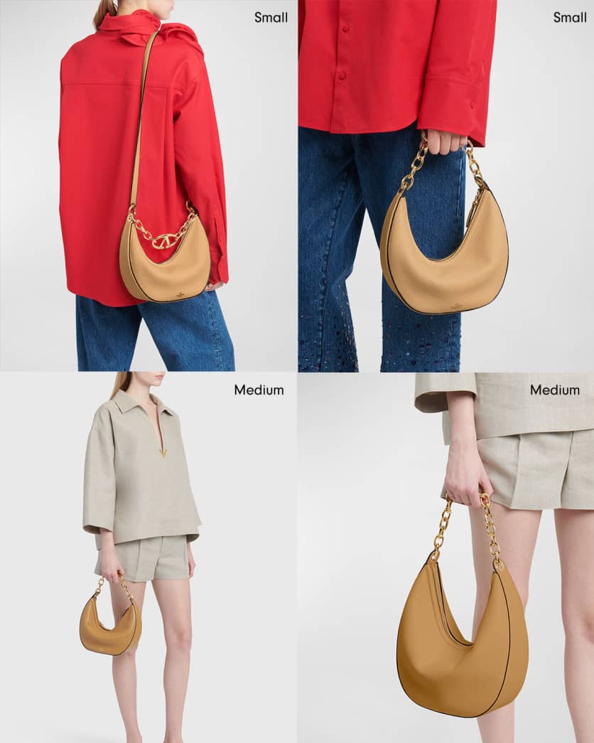 Small VLOGO Moon Hobo Bag 2