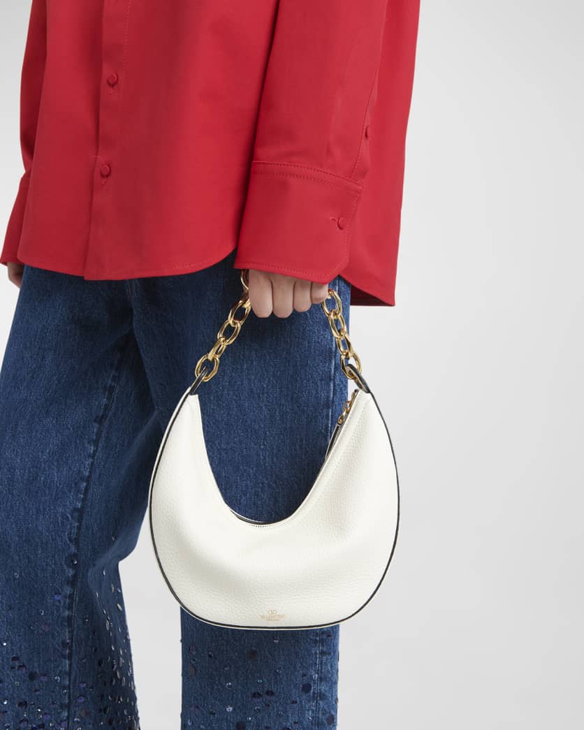 Small VLOGO Moon Hobo Bag 3