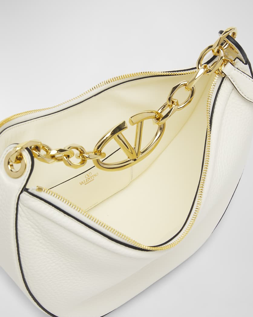Small VLOGO Moon Hobo Bag 4