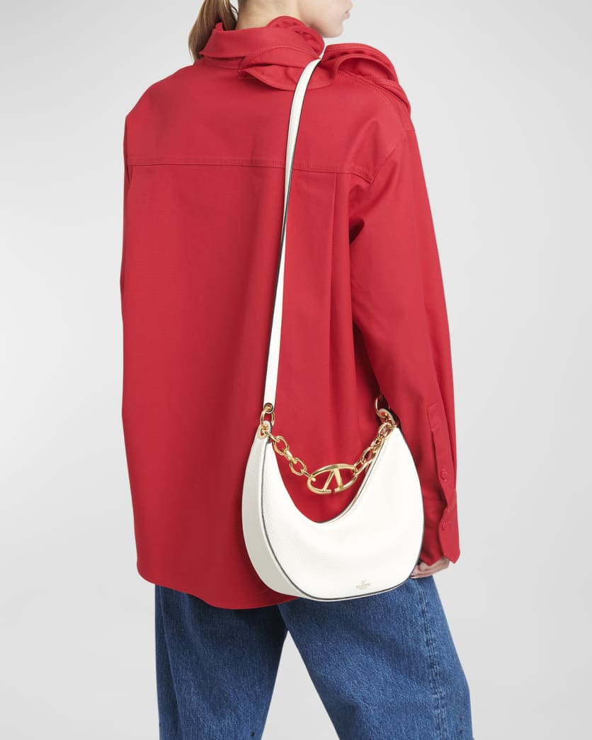 Small VLOGO Moon Hobo Bag 5