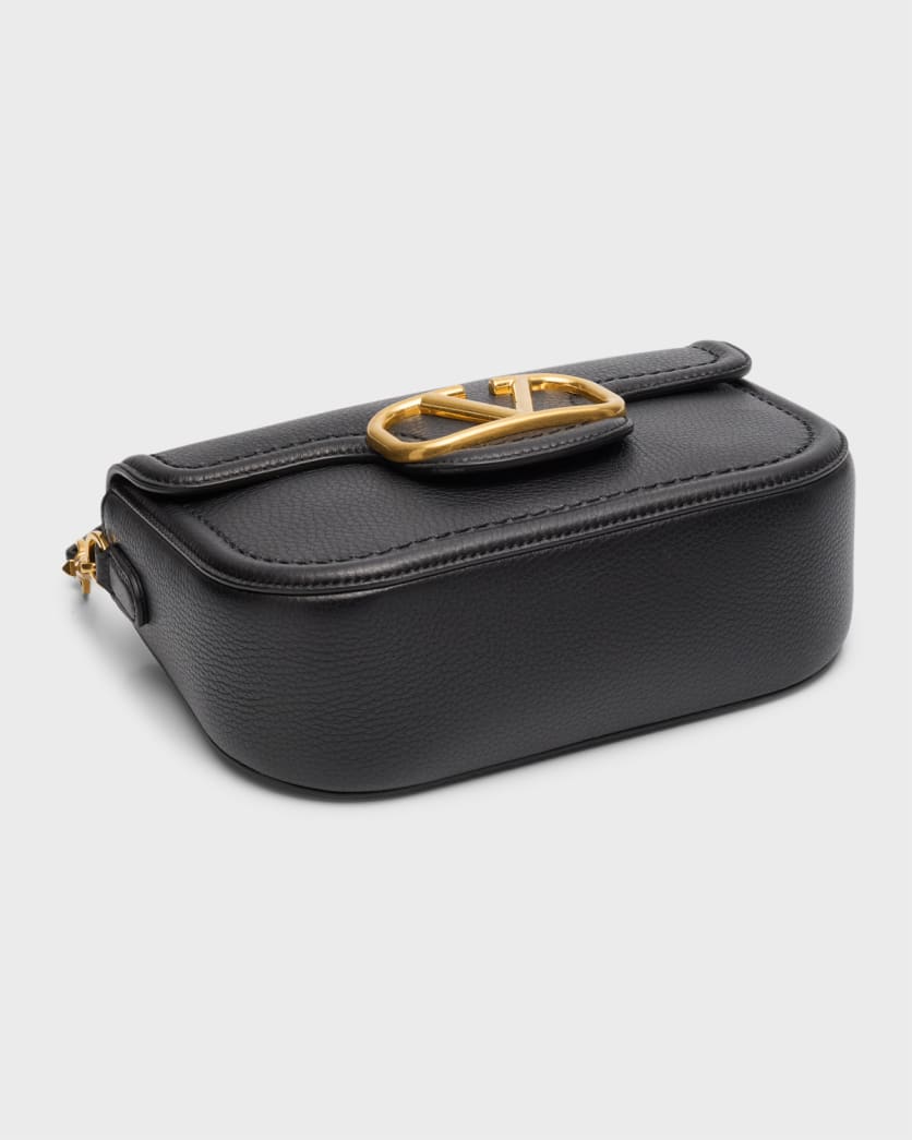 Loco VLOGO Flap Leather Shoulder Bag