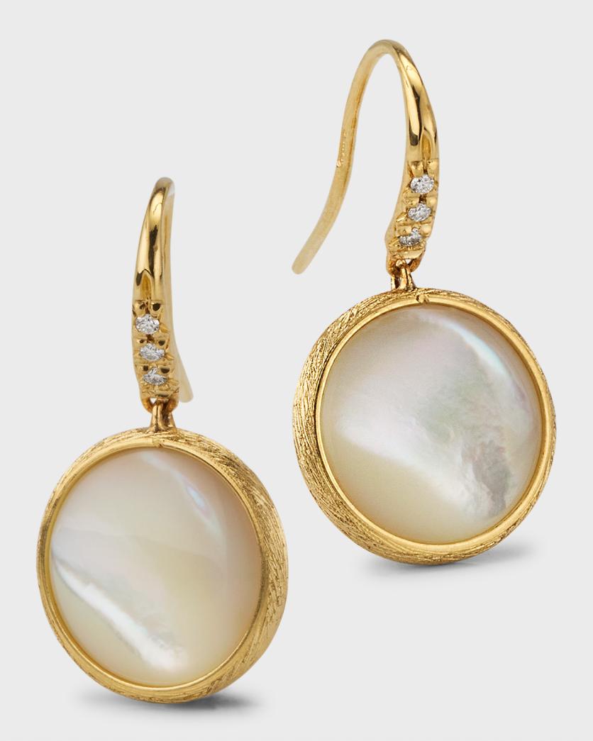 Marco Bicego Jaipur Color Drop Earrings with Diamonds and Mother-of ...