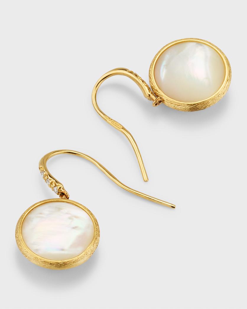 Marco Bicego Jaipur Color Drop Earrings with Diamonds and Mother-of ...