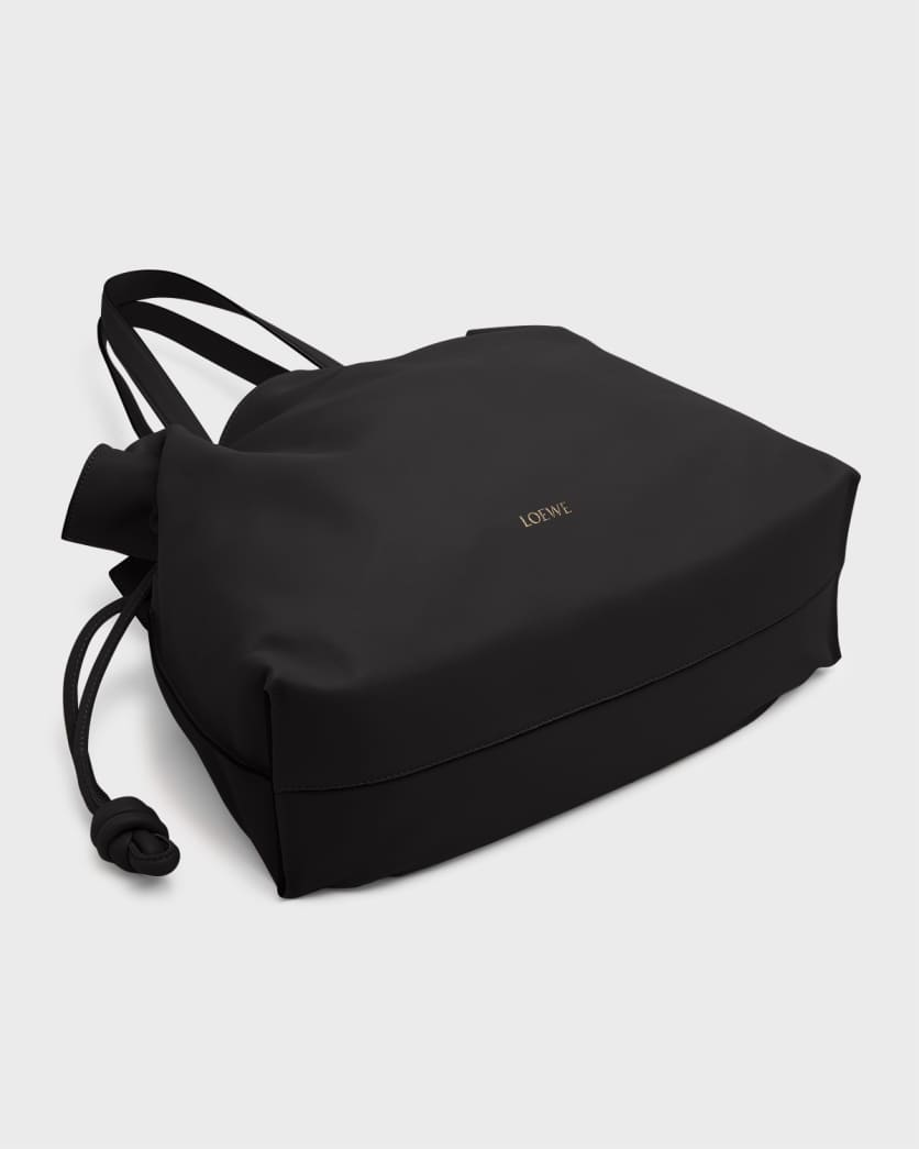 Flamenco Large Clutch Bag in Napa Leather with Golden Foil Anagram