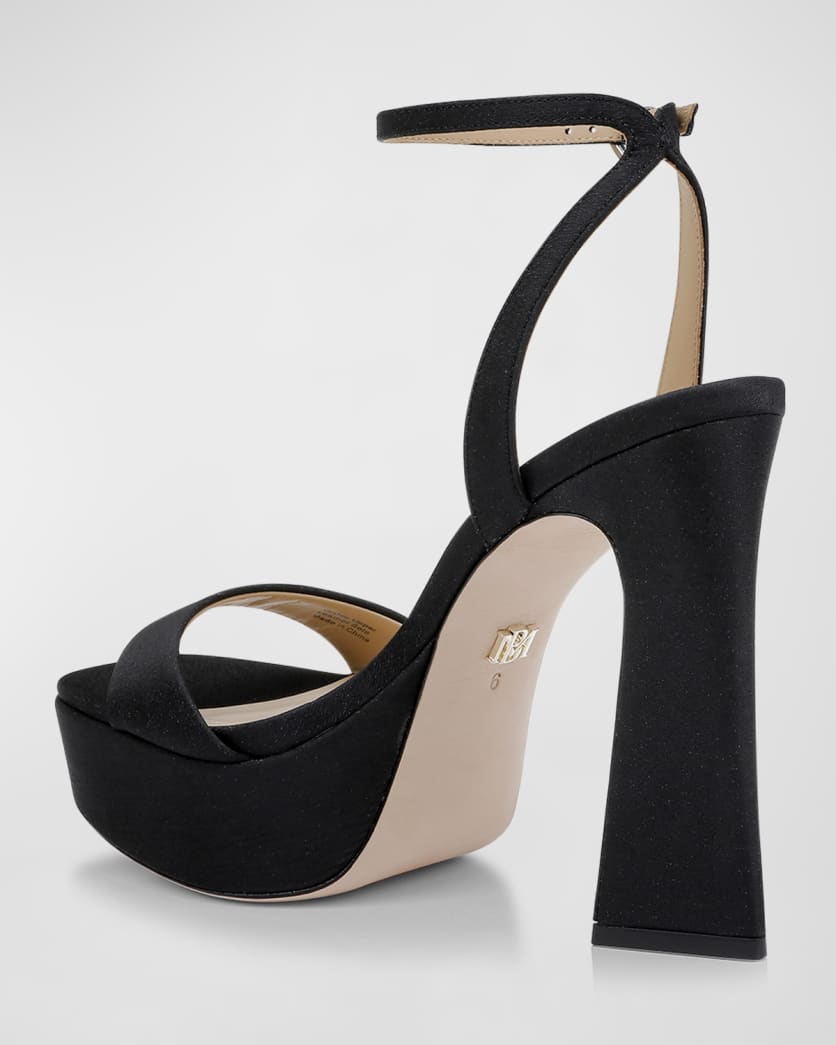 Caia Crystal Heart Platform Sandals