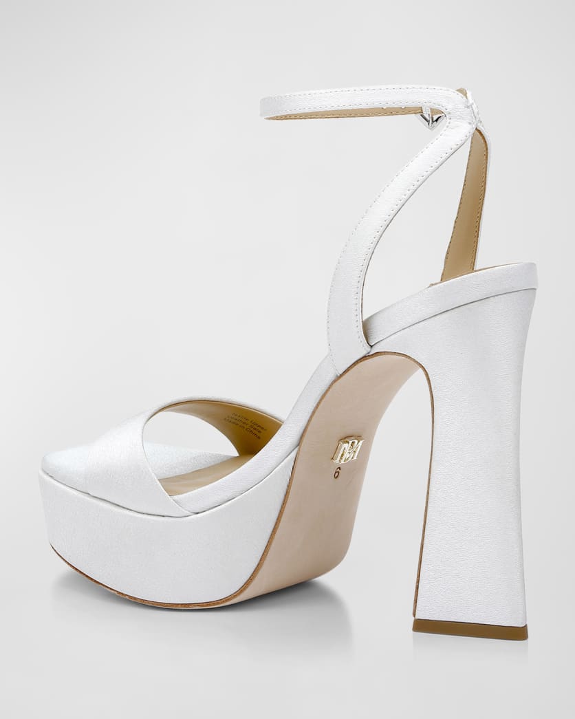 Caia Crystal Heart Platform Sandals