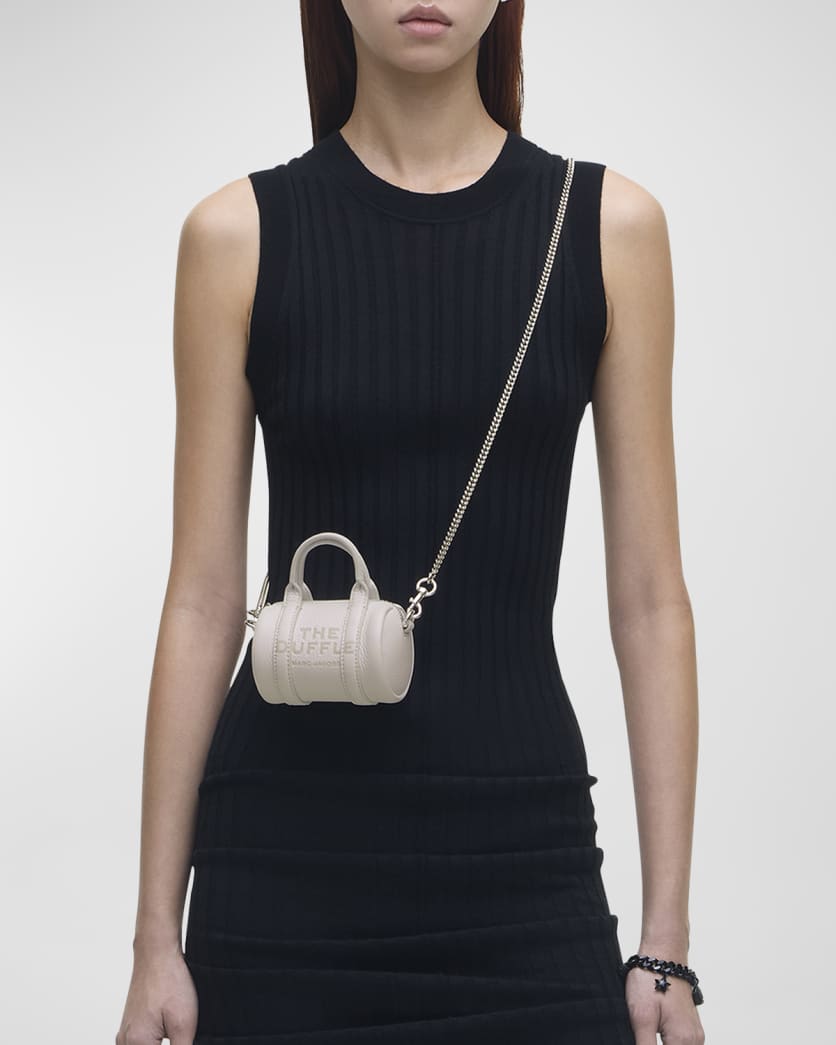 The Leather Nano Duffle Crossbody Bag