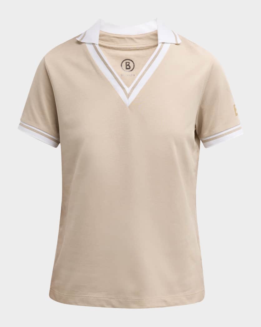 Lydia Pique Jersey Performance Polo 0 - preppy athletic clothing