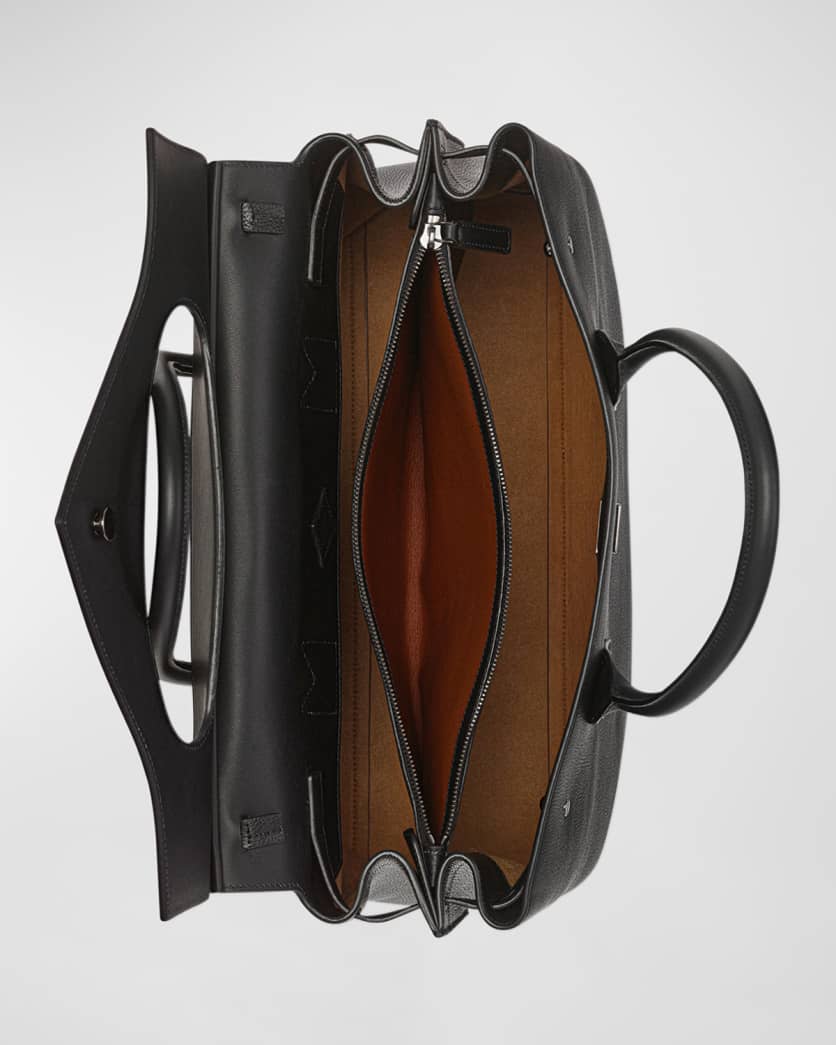 XL Diamond Calf Leather Tote Bag