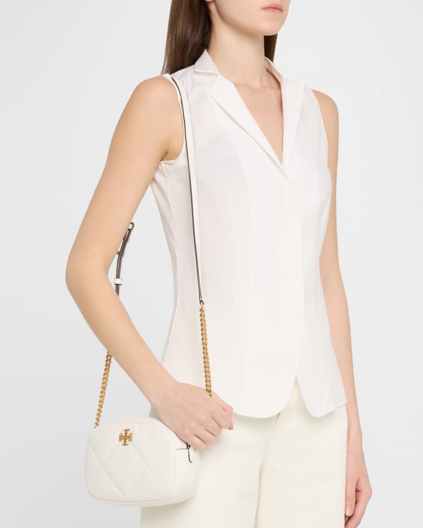 Kira Diamond-Quilted Leather Crossbody Bag