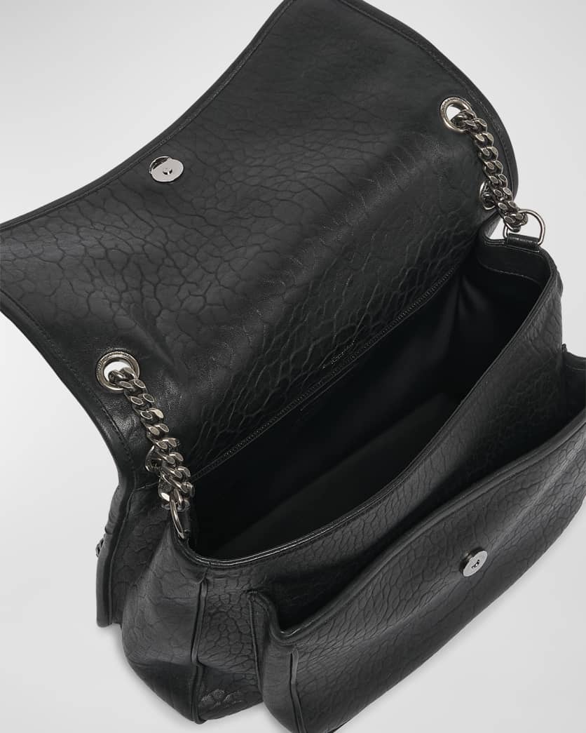 Niki Large YSL Shoulder Bag in Lambskin Leather
