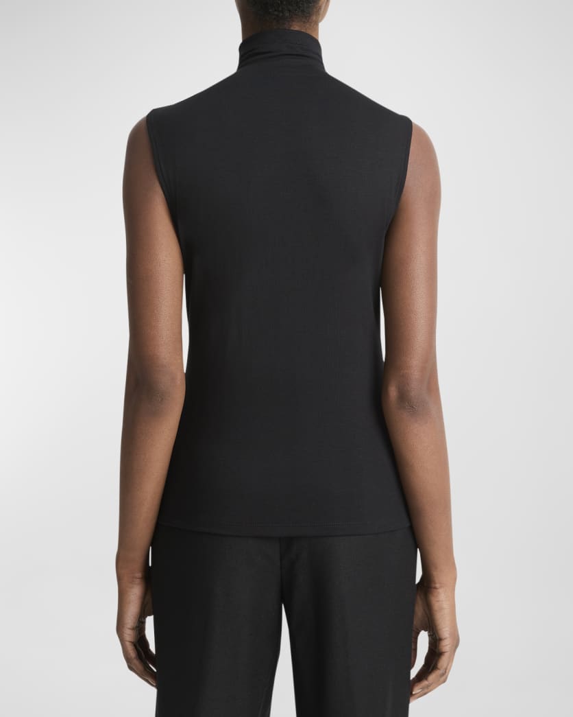 Sleeveless Turtleneck Top