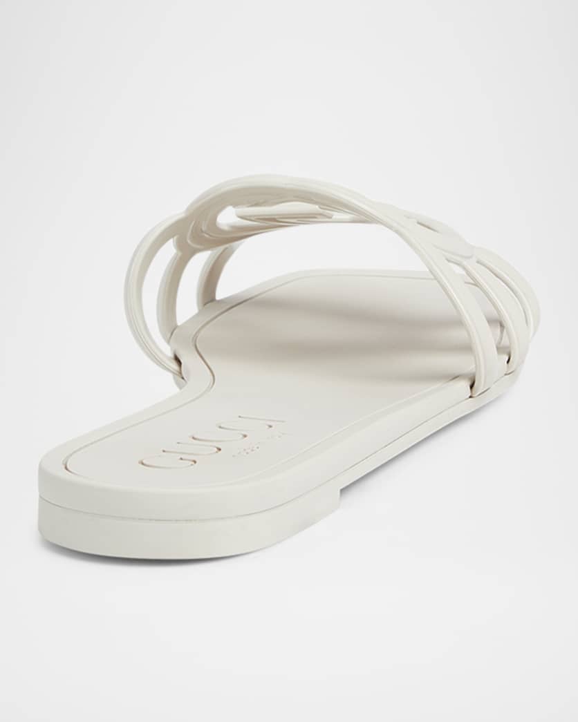 Palma GG Rubber Flat Slide Sandals