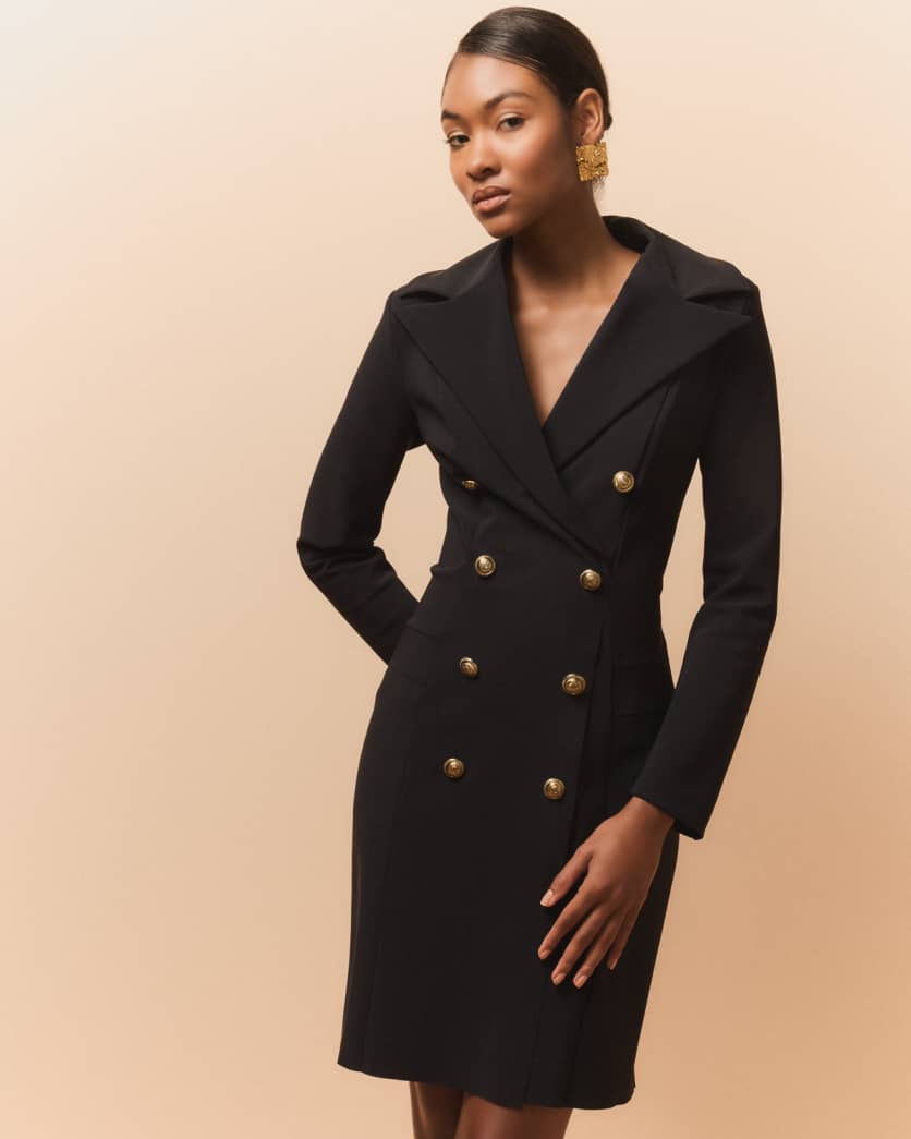Double-Breasted Blazer Dress 5