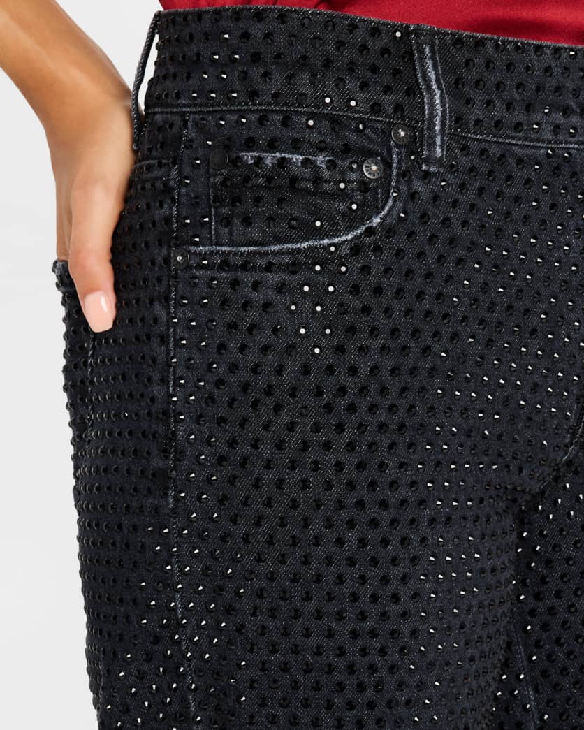 Trish Low-Rise Embellished Baggy Jeans 6