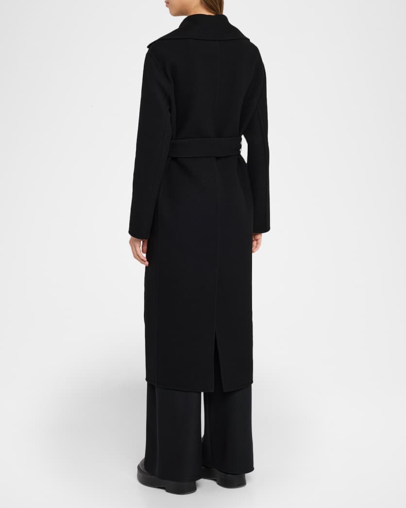 Malika Belted Long Wrap Coat