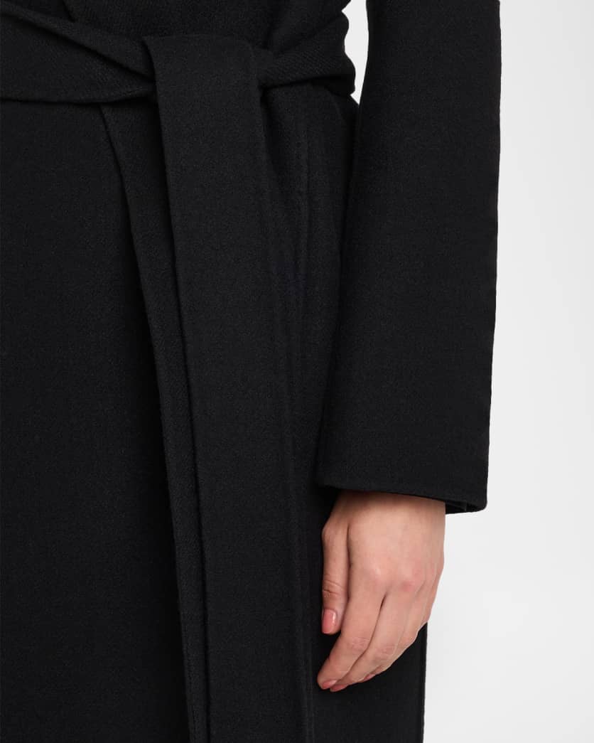 Malika Belted Long Wrap Coat
