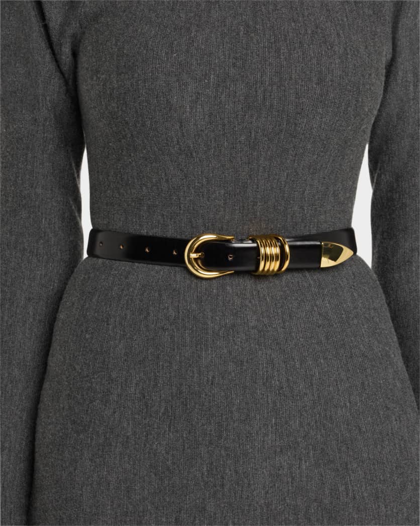 Hollyhock Triple Wrap Calf Leather Medium Belt