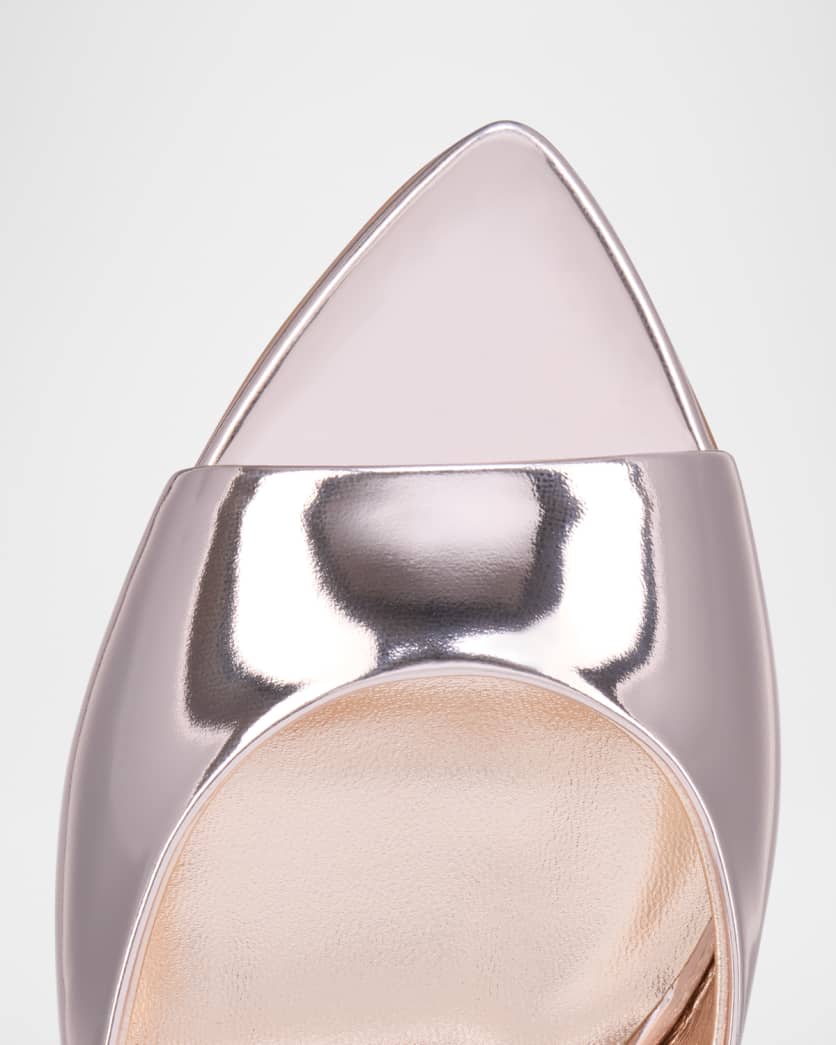 Miss Z Mirror Red Sole Mule Sandals