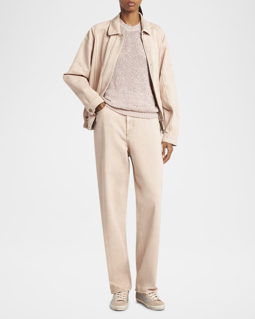 Superstar Glitter Leather Low-Top Sneakers