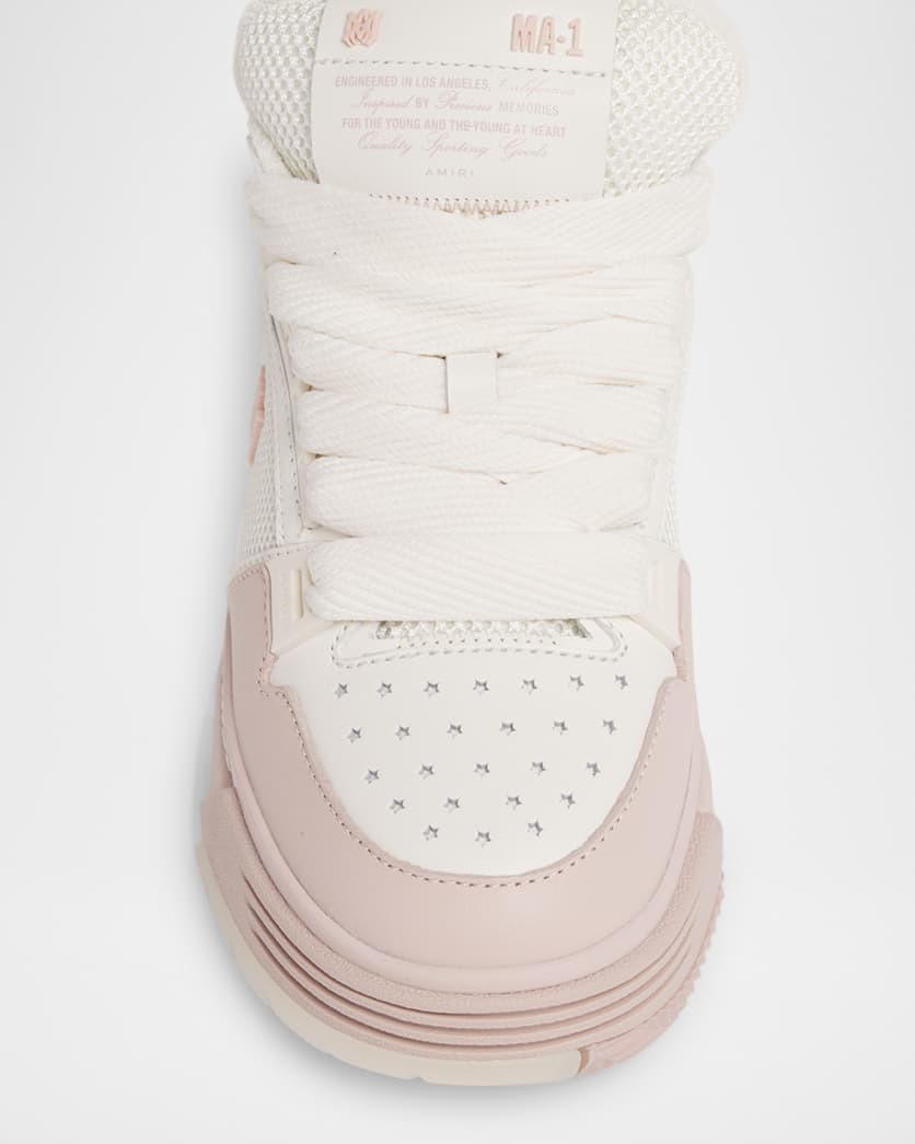 MA-1 Mesh & Leather Chunky Sneakers