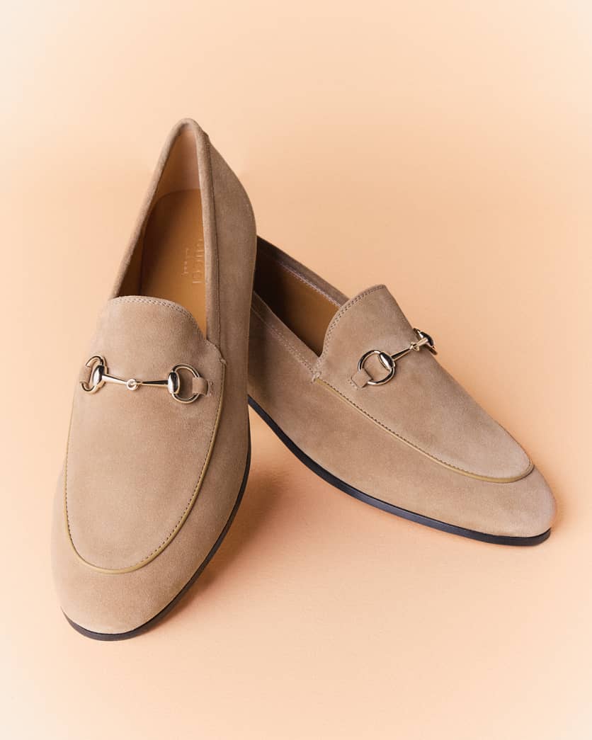 Jordaan Horsebit Suede Loafers 