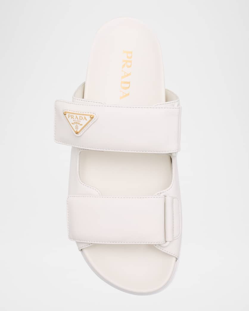 Leather Double-Grip Slide Sandals
