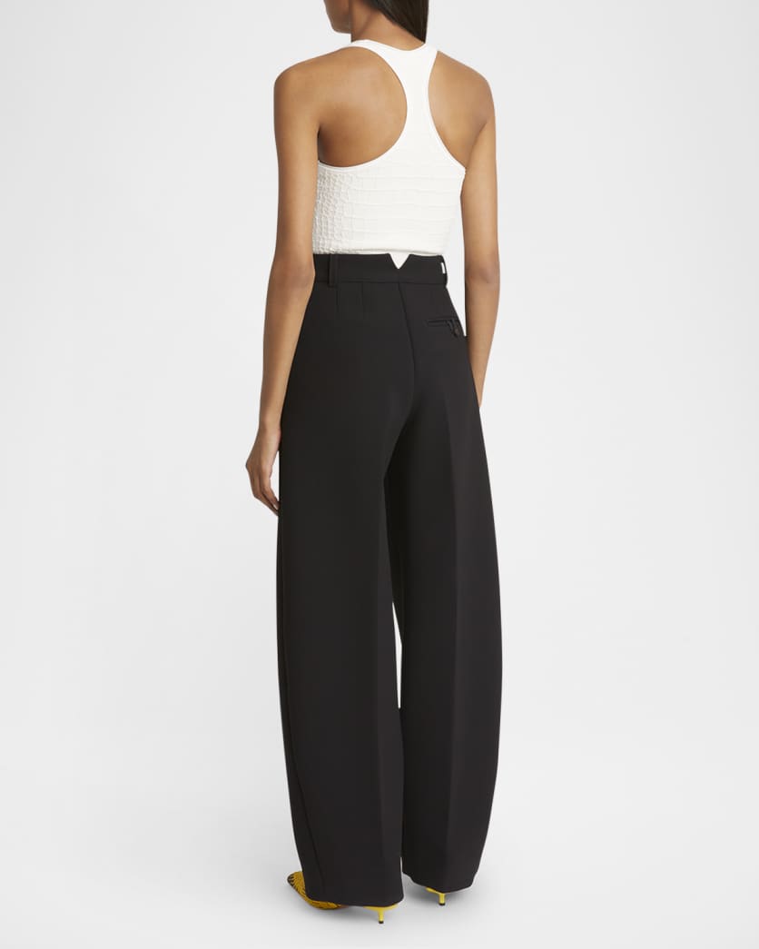 Ovalo Pleated Wide-Leg Pants