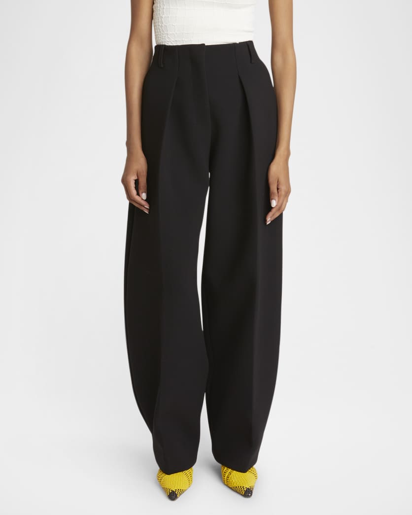 Ovalo Pleated Wide-Leg Pants