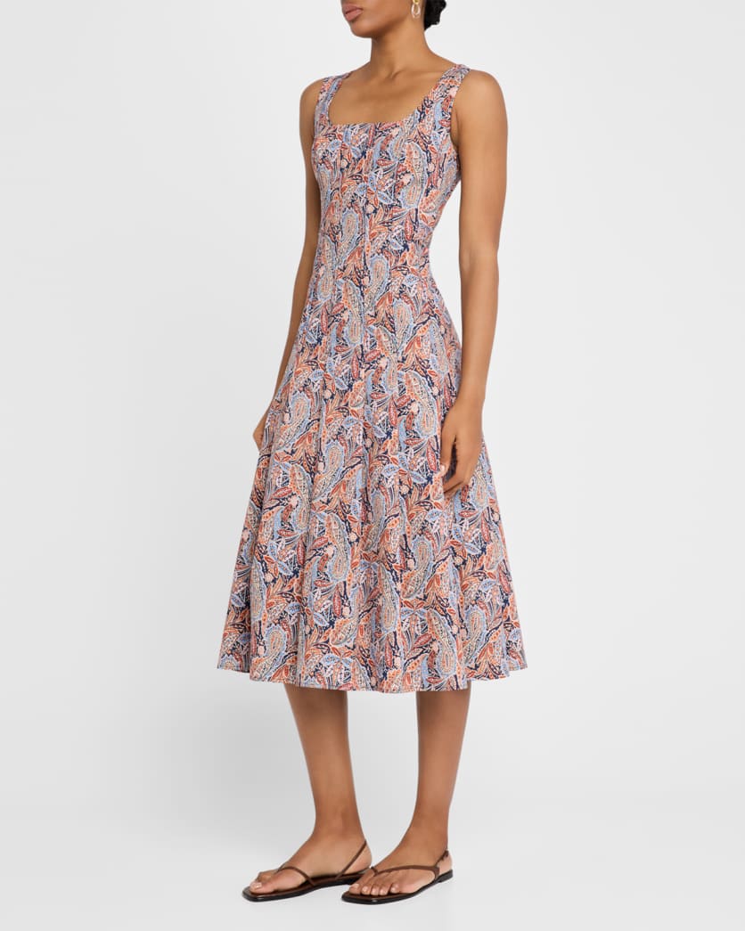 Jolie Fit-And-Flare Midi Dress