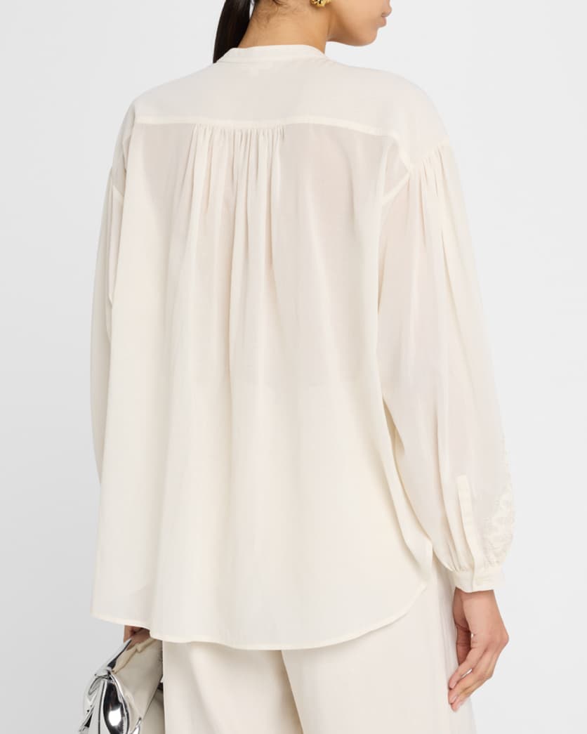 Elaine High-Neck Lace Top 