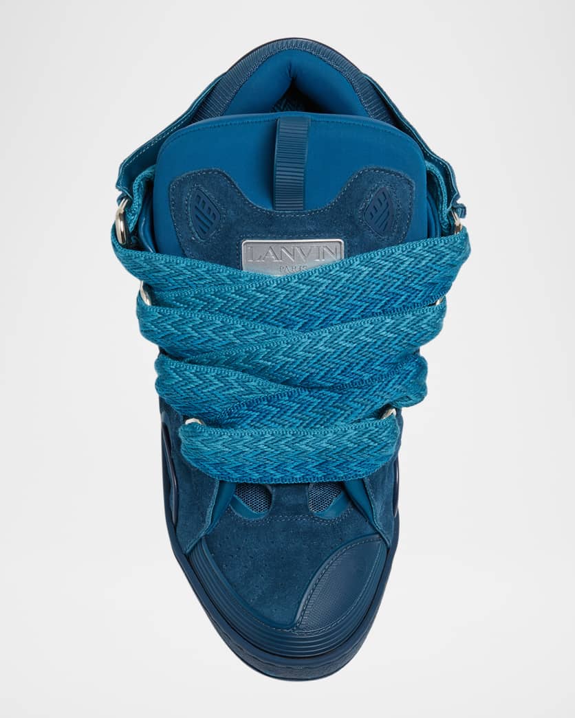 Men's Curb Suede Low-Top Sneakers