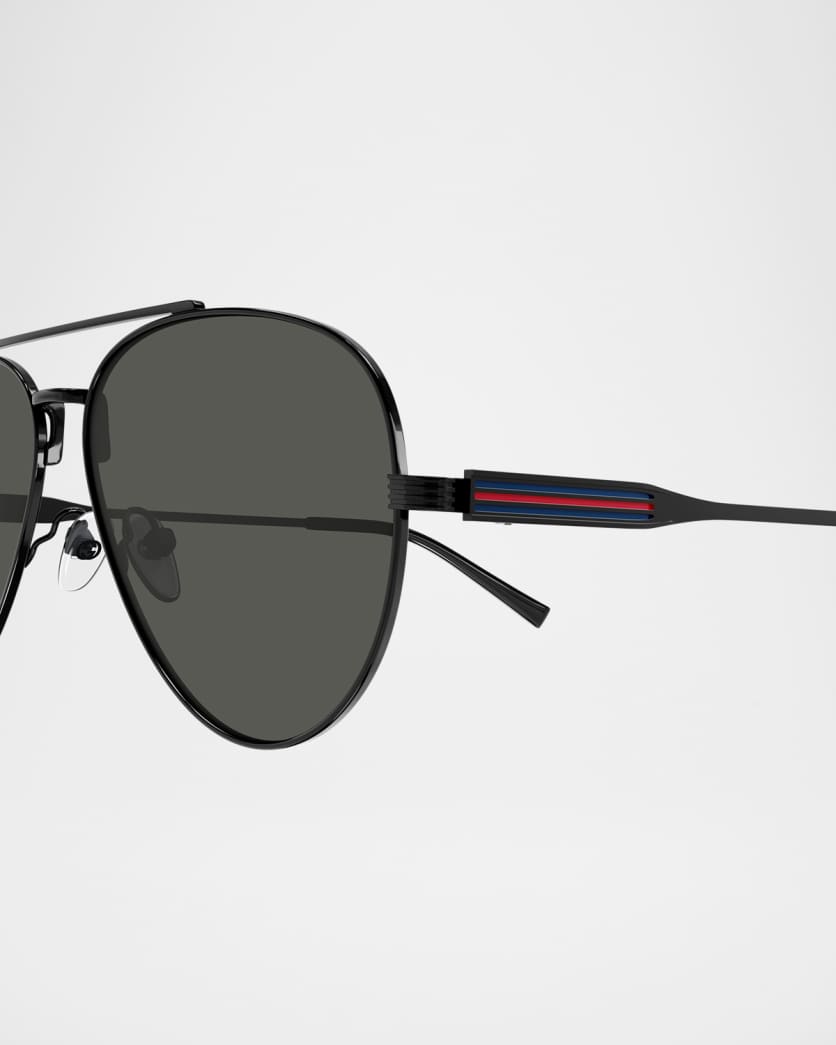 Men's GG1874SM Metal Aviator Sunglasses