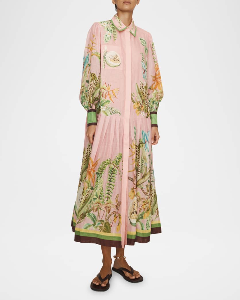 Papaya Midi Shirtdress