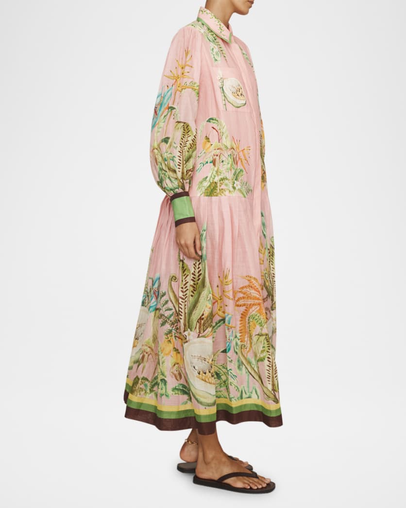 Papaya Midi Shirtdress