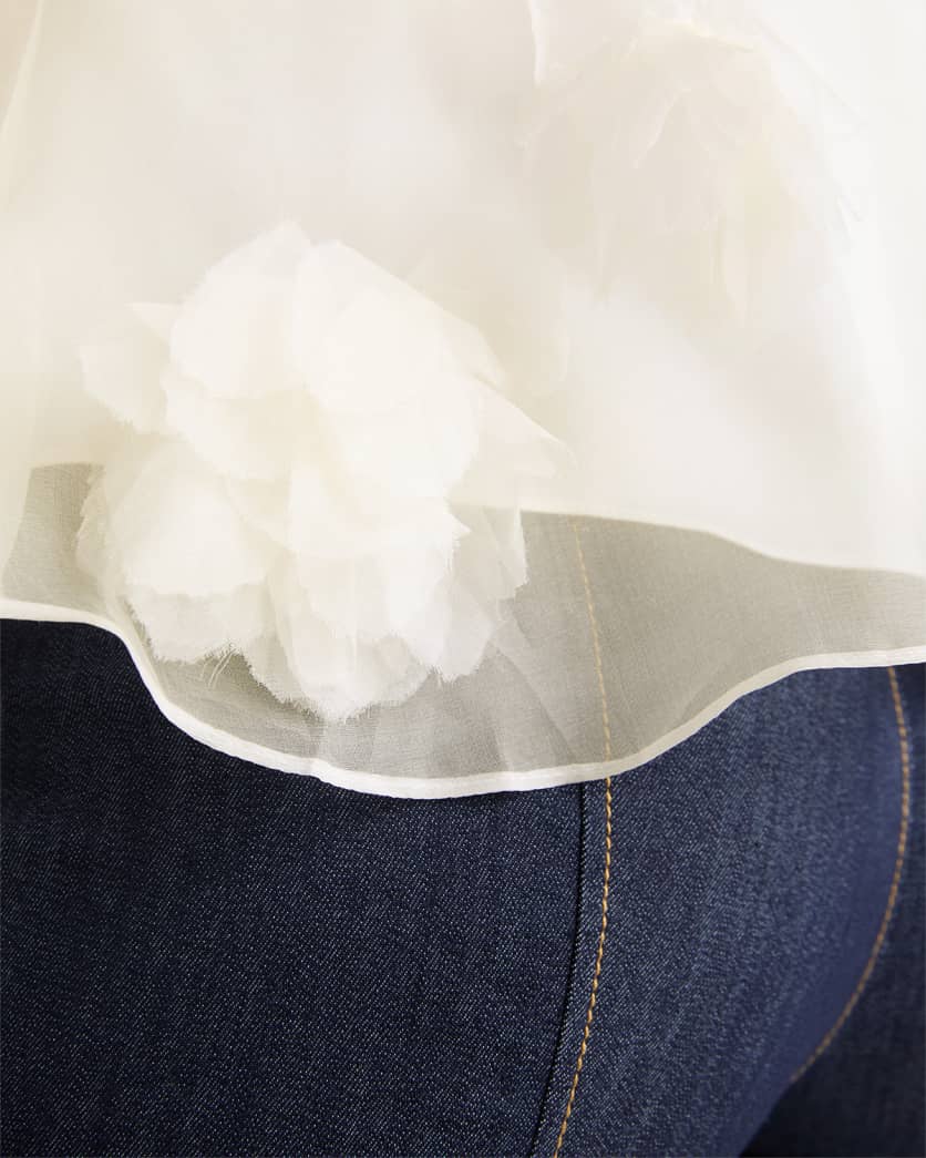 Deanna Floral High-Neck Top