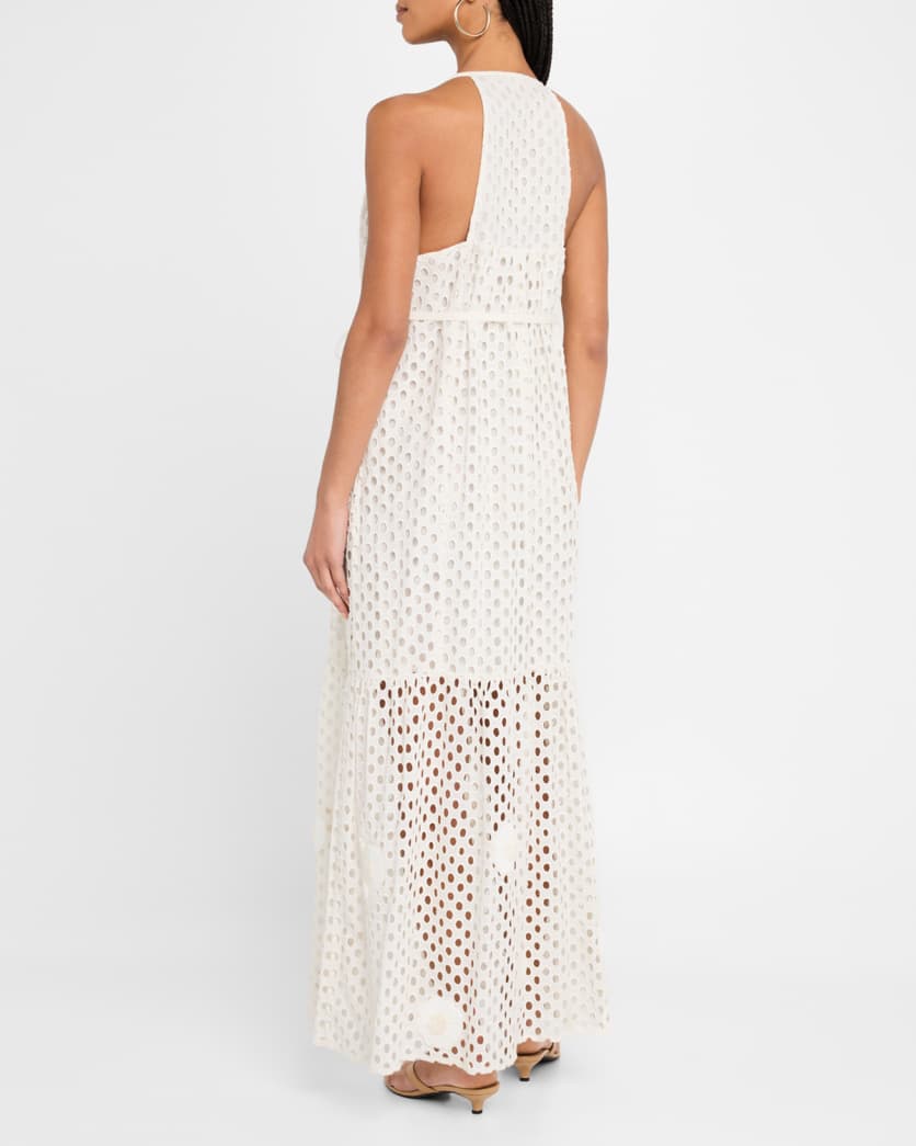 Adley Eyelet-Embroidered Cotton Maxi Dress
