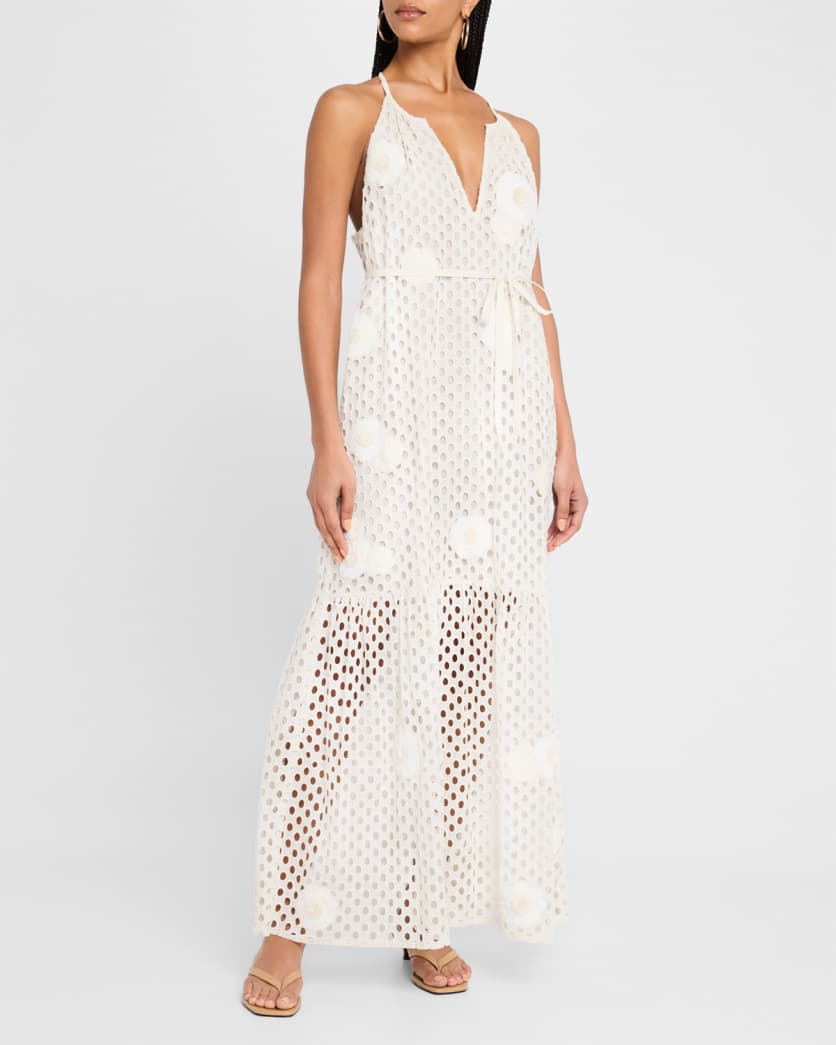 Adley Eyelet-Embroidered Cotton Maxi Dress