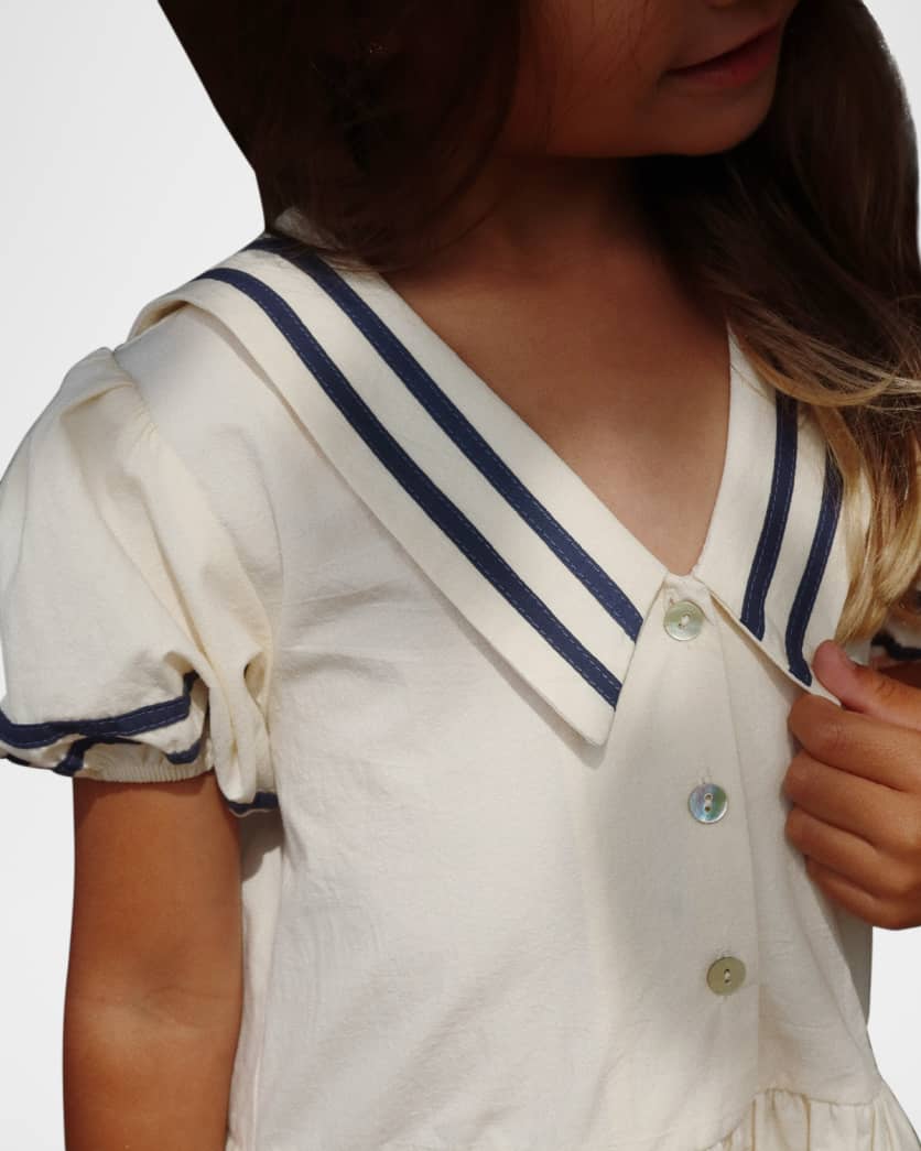 Girl's Allie Sailor Cotton Dress, Size 18M-6