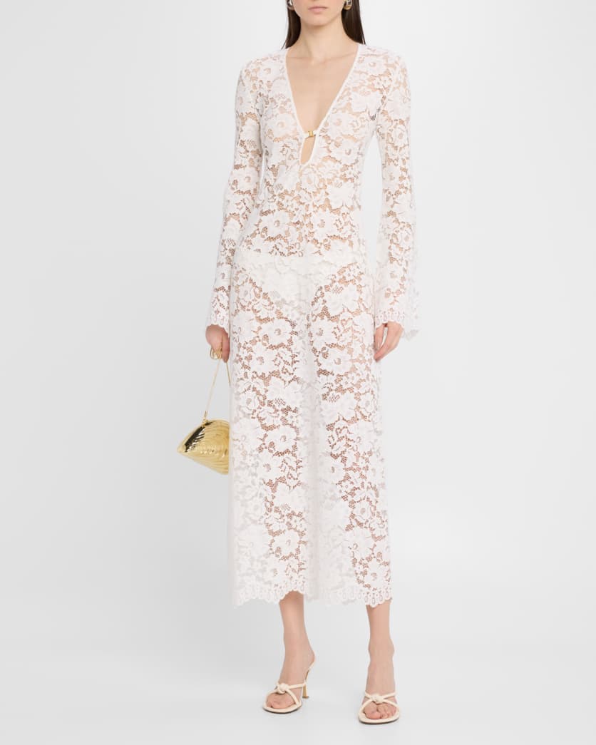Lido Long-Sleeve Lace Dress
