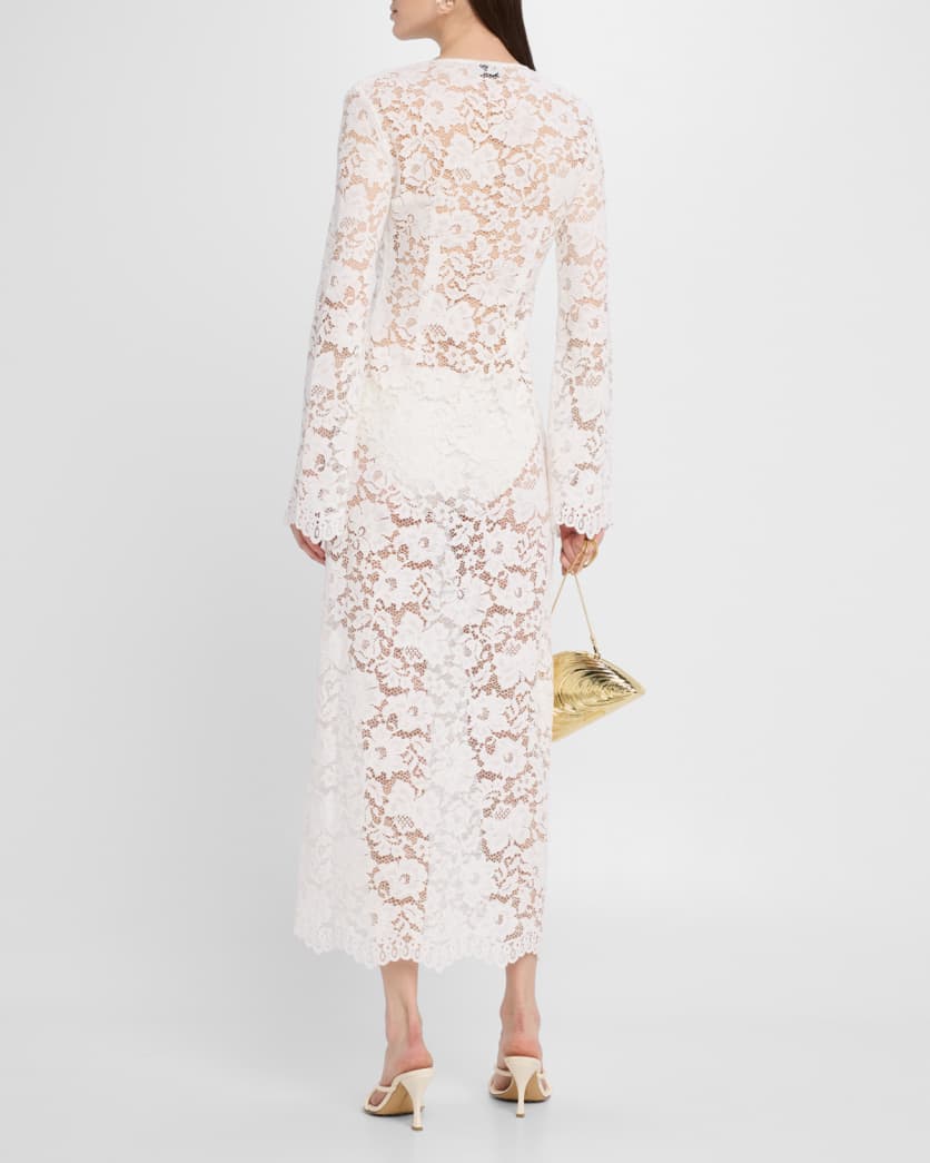 Lido Long-Sleeve Lace Dress