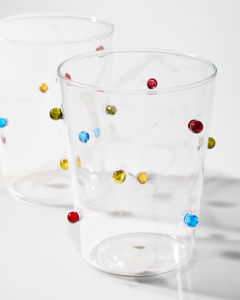 Colorful Beaded Tumblers, 12 oz. - Set of 2