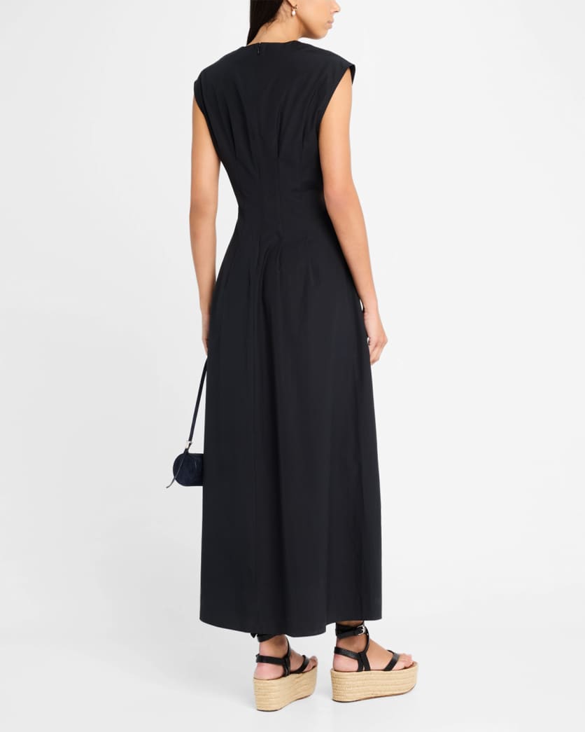 Ines Sleeveless Poplin Dress