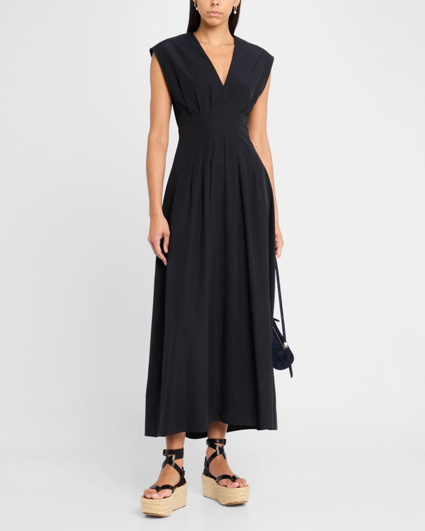 Ines Sleeveless Poplin Dress