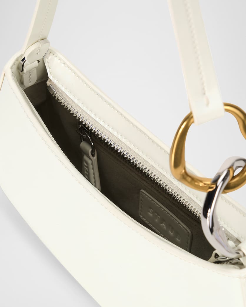 Ollie Chain-Link Leather Shoulder Bag