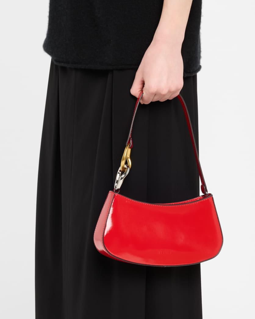 Ollie Zip Leather Shoulder Bag