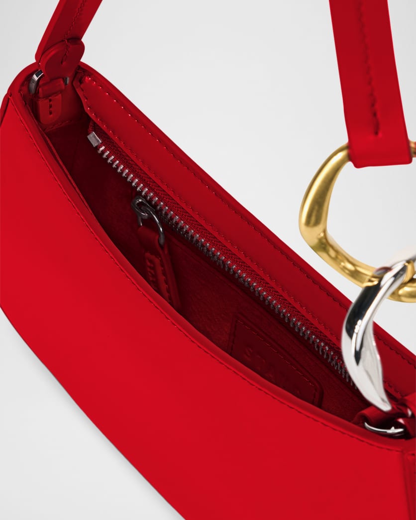 Ollie Zip Leather Shoulder Bag