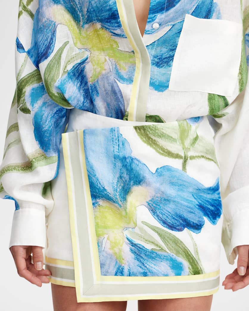 Tess Floral Wrap Skirt 4