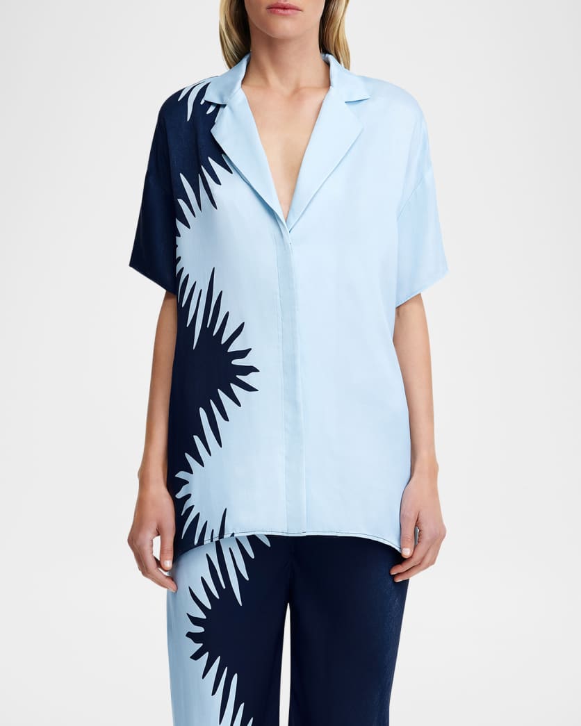 Flossie Printed Short-Sleeve Shirt