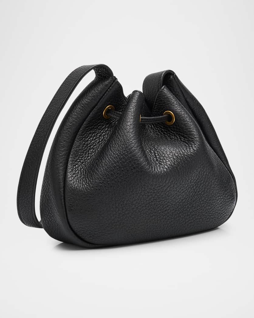Paris VII Mini YSL Hobo Bag in Grained Leather